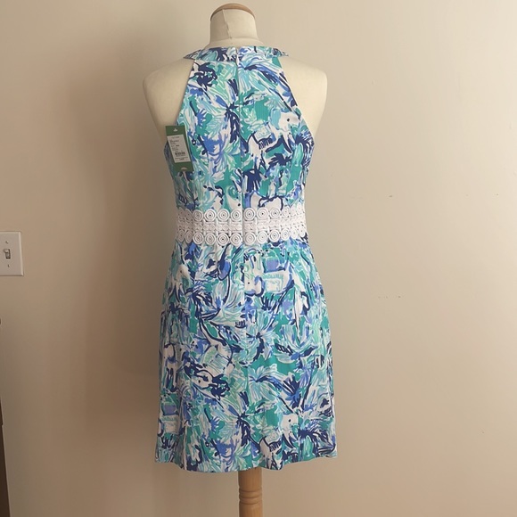 NWT Lilly Pulitzer Ashlyn Shift Dress in Elephant Appeal Size 0 - Picture 3 of 5